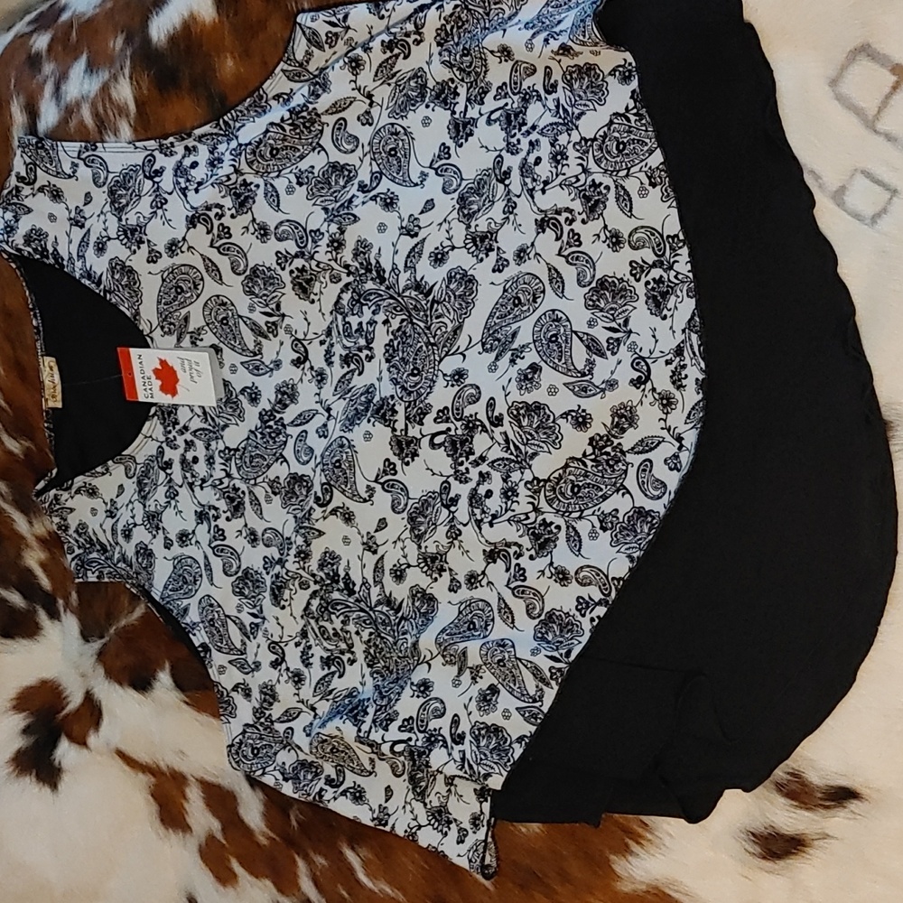 3/$50 Brochure Sleeveless Blouse Sz 3X